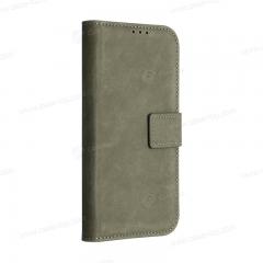 Wholesale Custom Genuine leather flip Green phone cover