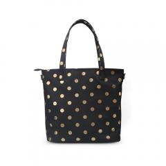 polka dot tote bag